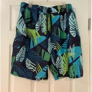 KAVU SWIM TRUNKS IN TROPICAL LEAF PRINT - XXL
